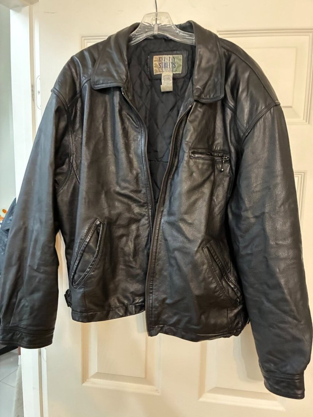 Men's Leather Jacket by City Streets